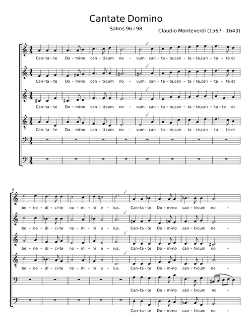 Cantate Domino - Claudio Monteverdi