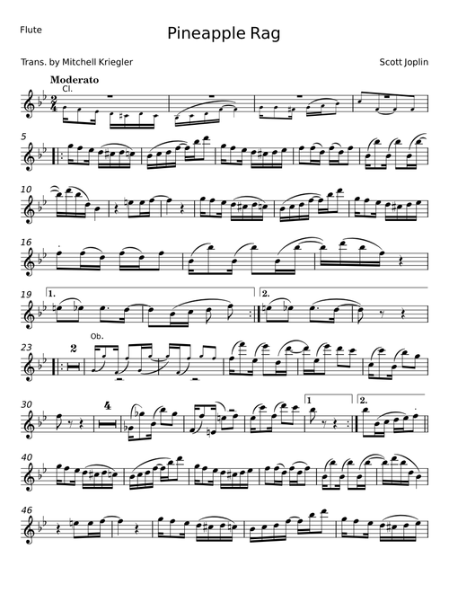 Pineapple Rag - Scott Joplin