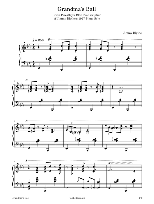 Grandma's Ball – Jimmy Blythe