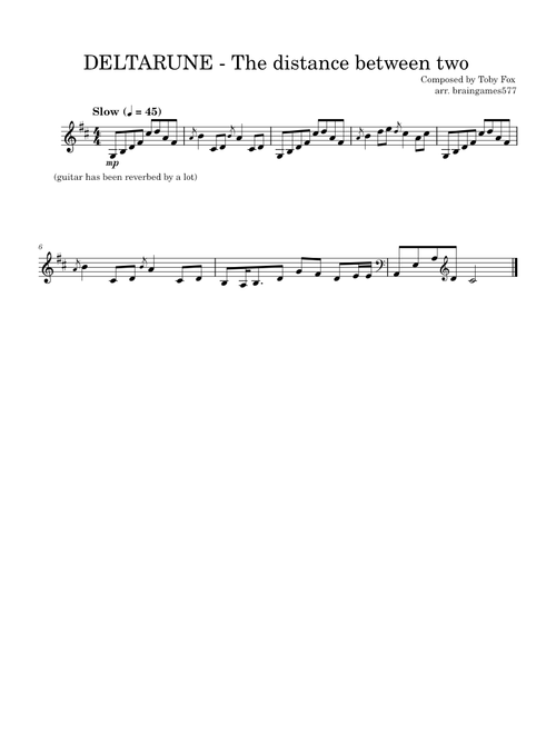 DELTARUNE Chapter 4 – The distance between two – Toby Fox