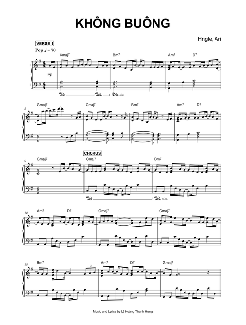 Không Buông - Hngle (Piano)