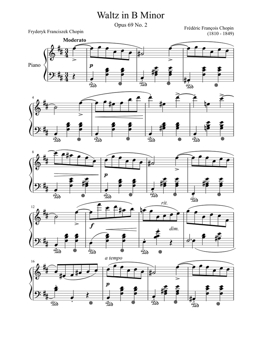 Chopin: Waltz No.19 In A Minor, B.150, Op. Posth - String Quartet - F Chopin (18