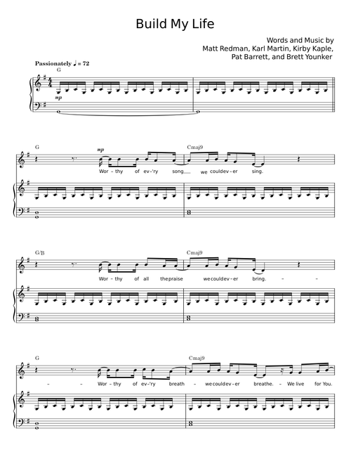 Build My Life - Matt Redman