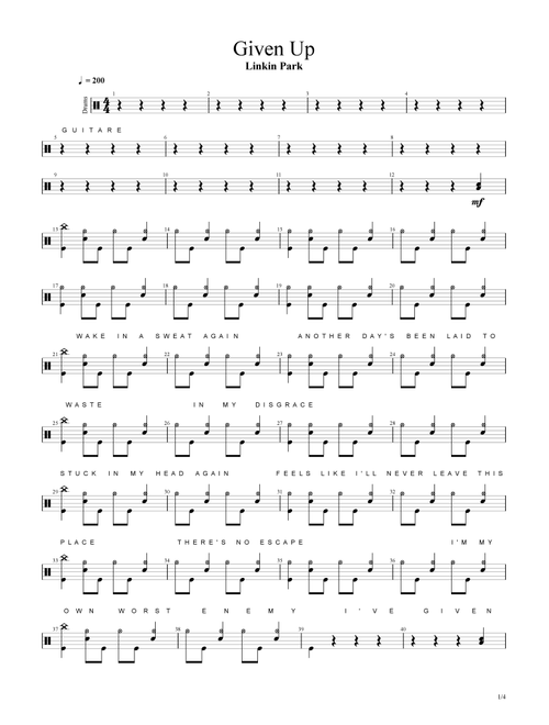 Given Up (Arr. Cyril Mayer) - Linkin Park (Drums)