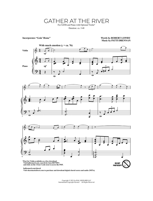 Gather At The River - Robert Lowry (Choral, SATB)