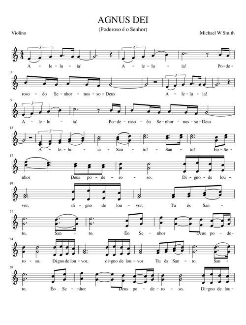 Agnus dei(aula de violino)