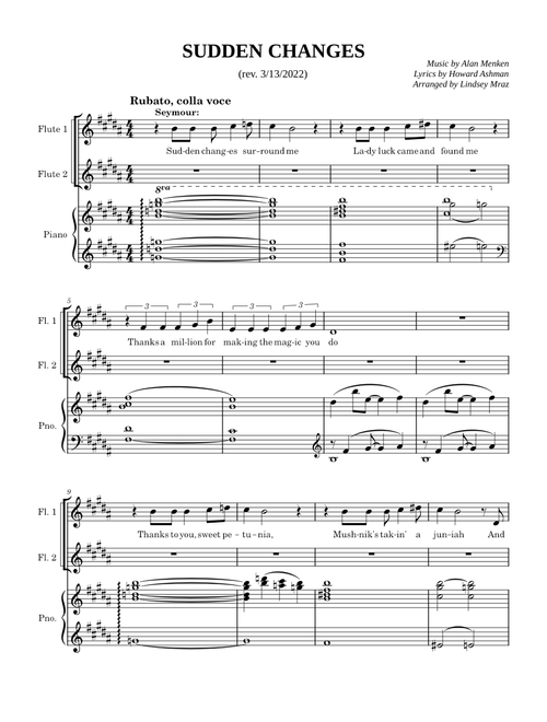 Little shop of horrors - feed me git it – Misc Soundtrack Little Shop Arrangement