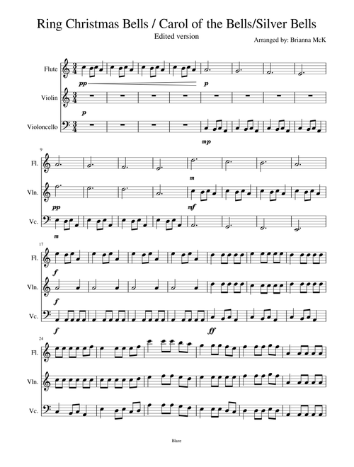 Ring Christmas Bells/Carol of the Bells/Silver Bells