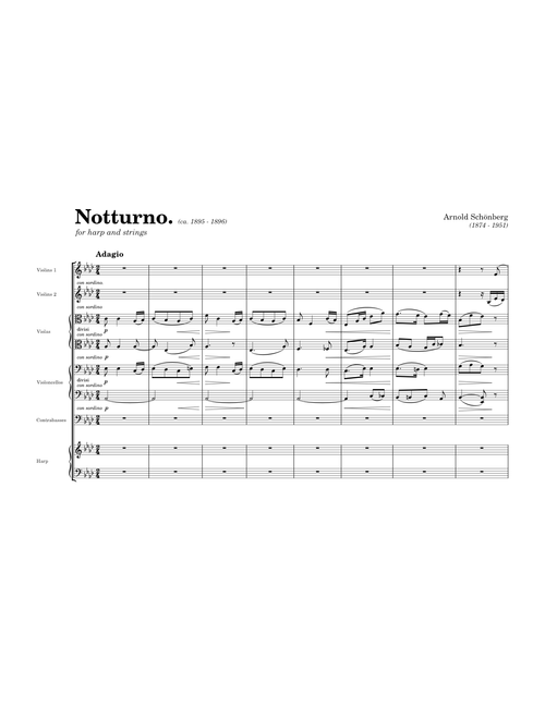 Schoenberg - Notturno for Harp and Strings
