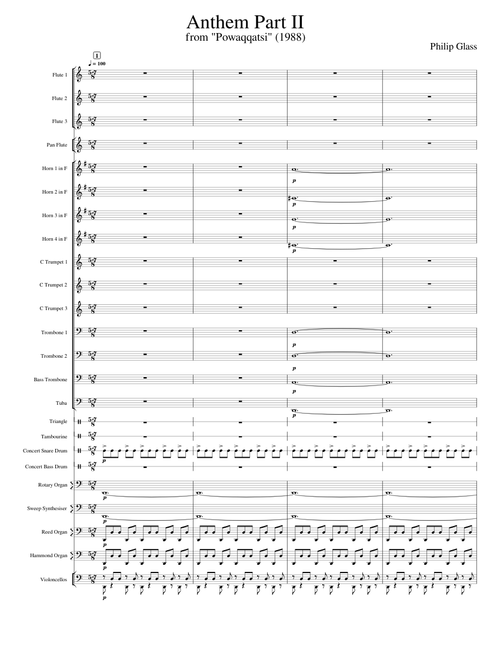 Philip Glass - Anthem Part II
