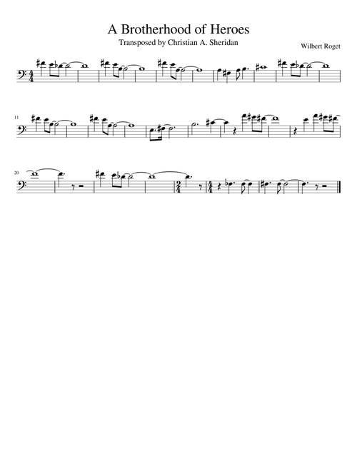A Brotherhood of Heroes (Trombone)