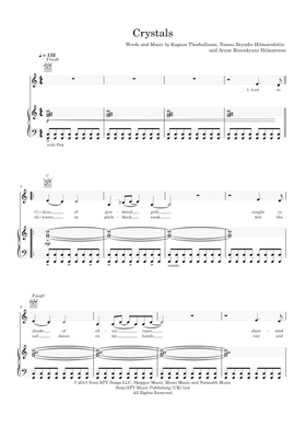 Play Official version of Crystals Sheet Music by Of Monsters and Men for  Piano, Vocals | MuseScore.com