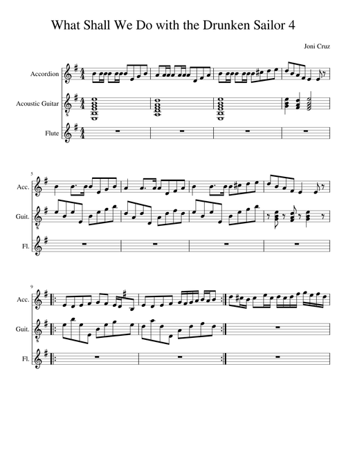 [2ND DRAFT] What Shall We Do with the Drunken Sailor