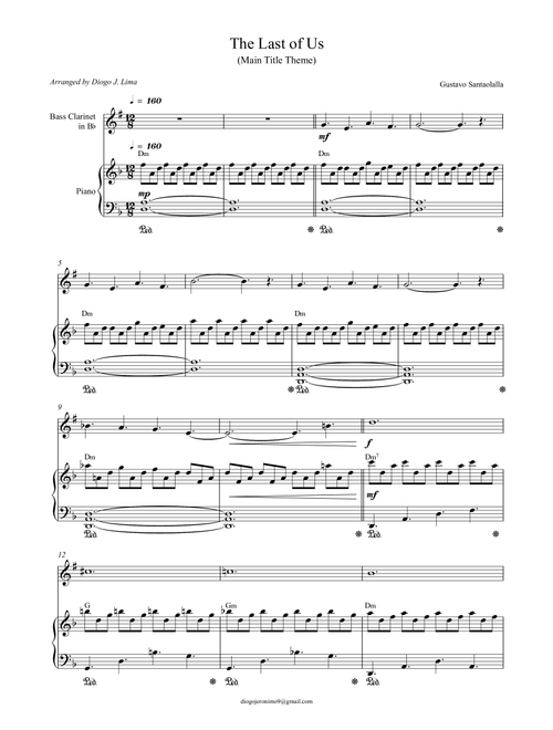 The Last Of Us (Arr. Diogo J. Lima) - Gustavo Santaolalla (Instrumental Solo)
