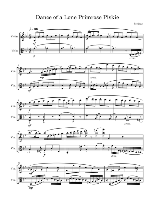 Dance of a Lone Primrose Piskie — Zeniyan