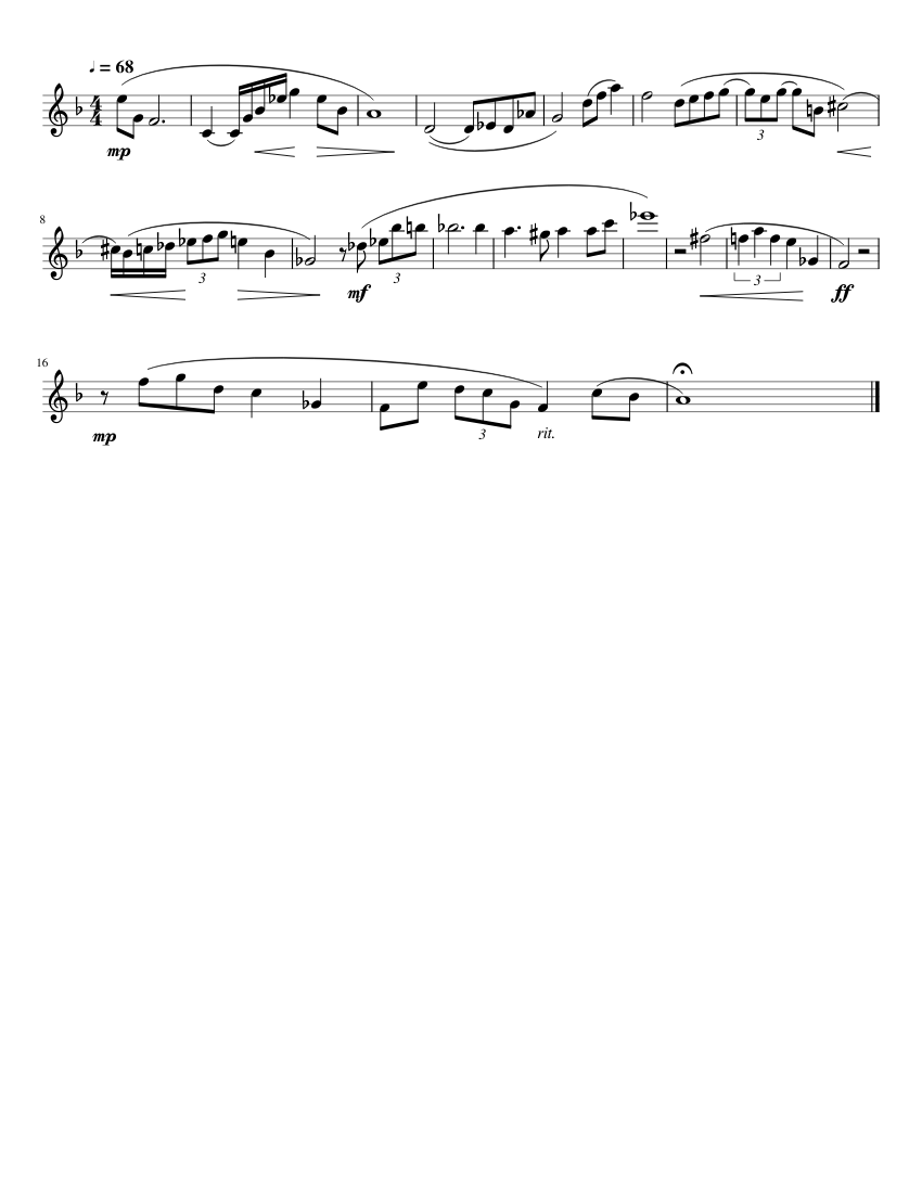 Bari Ballad Sheet music for Saxophone baritone (Solo)
