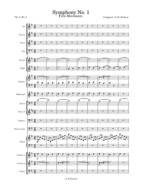 Symphony No. 1 - G. K. Nielsen. (First Movement)
