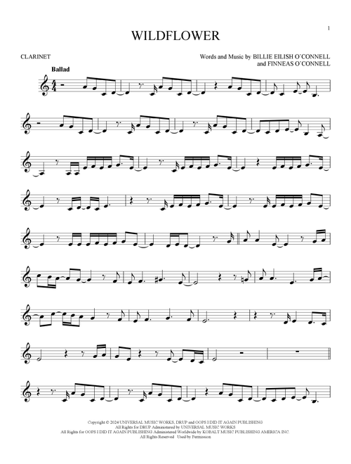 Wildflower - Billie Eilish (Clarinet Solo)