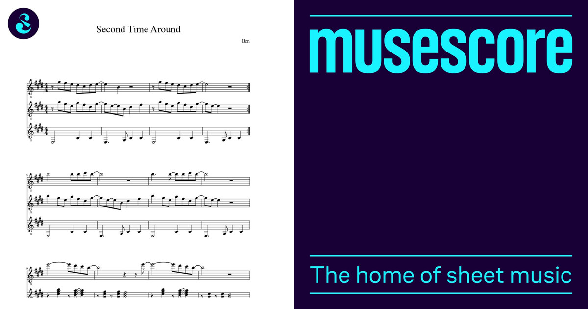 Second Time Around Sheet Music for Guitar (Mixed Trio) | MuseScore.com