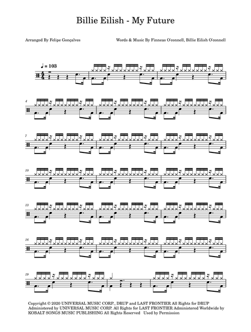 My Future (Arr. The Ninja) - Billie Eilish (Drums)