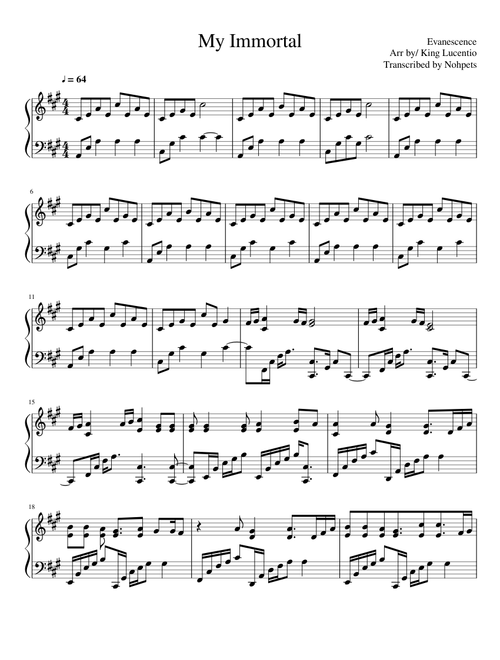 My Immortal Evanescence