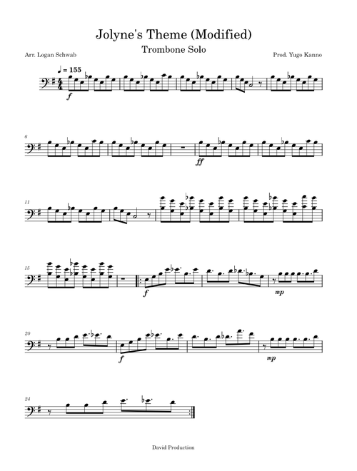 Jolyne's Theme – Yugo Kanno Trombone Solo from Jojo's Bizzare Adventure