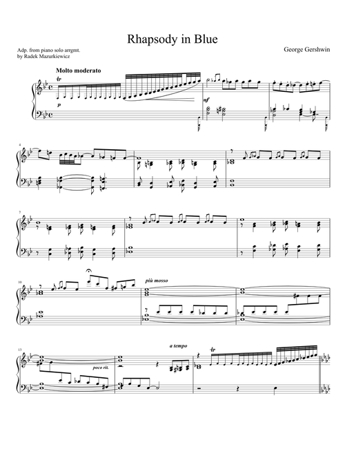 Gershwin with notes