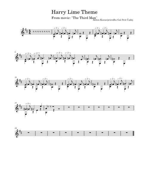 Harry Lime Theme – PAMETKO