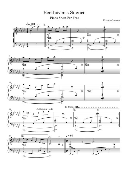 Beethoven's Silence – Ernesto Cortazar