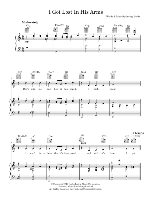 I Got Lost In His Arms - Al Jolson, Irving Berlin