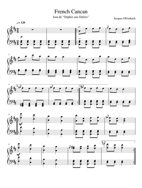 CanCan by Jacques Offenbach