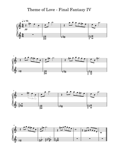 Theme Of Love – Nobuo Uematsu (Music Box)