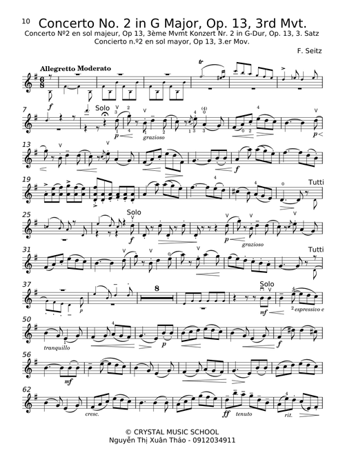 Student Concerto No.2, Op.13 - Friedrich Seitz