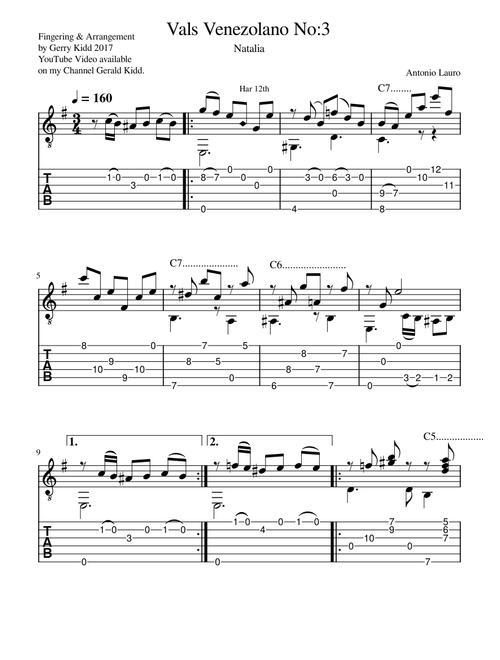 Vals venezolano - no 3 - natalia valse criollo – Antonio Lauro