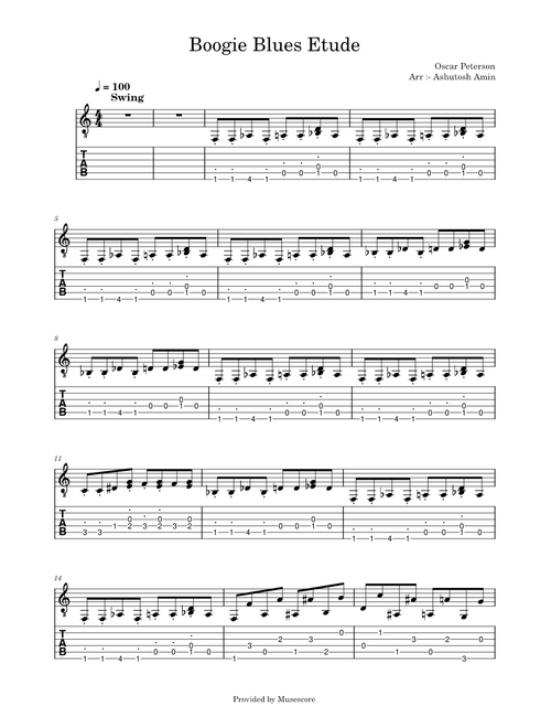 GTR106- M10 Boogie Blues Etude