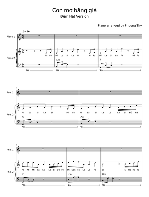 Cơn mơ băng giá - Đệm Hát
