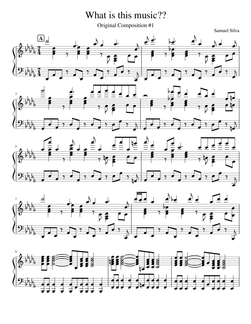 Original Composition #1 Sheet music for Piano (Solo) | Musescore.com