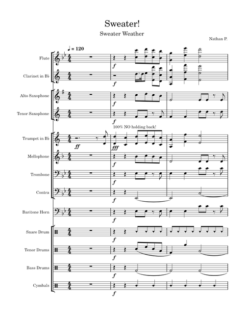 Sweater Weather – The Neighbourhood Sweater Weather Marching Band Version