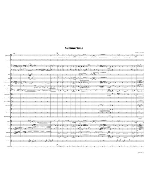 Summertime (Arr. Steve Hoover) - George Gershwin, Ira Gershwin, DuBose Heyward (Large Ensemble)