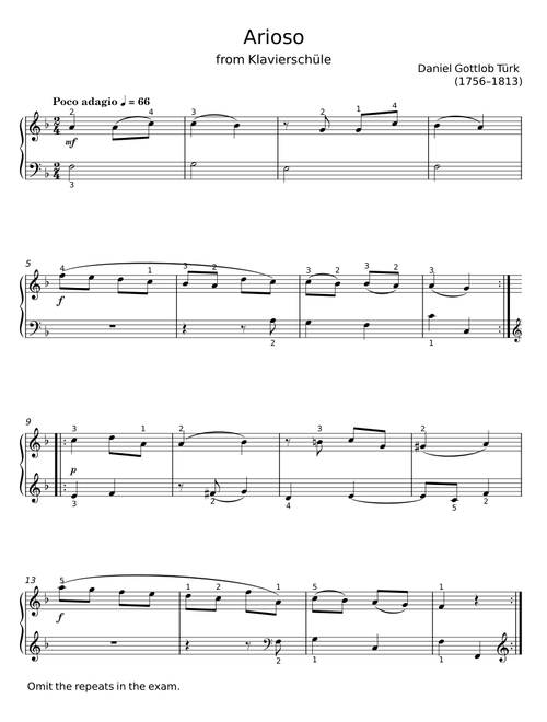 Arioso - Daniel Gottlob Türk