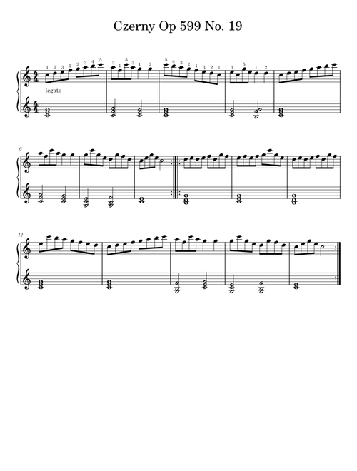 Czerny OP 599 No. 19