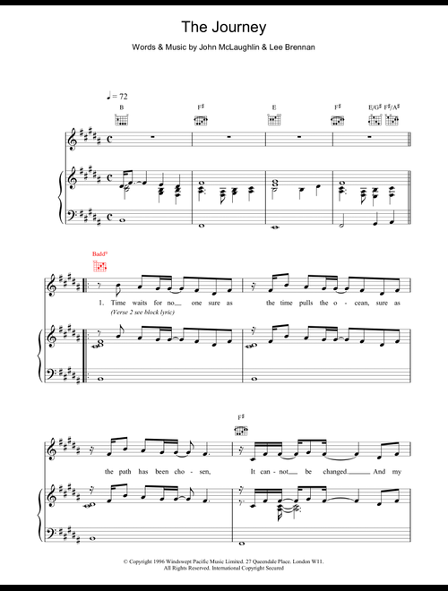 The Journey - 911 (Piano-Vocal-Guitar (Piano Accompaniment))