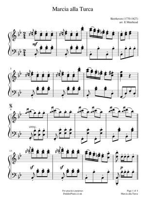 Beethoven - The Ruins of Athens, Turkish March, Op. 113 (Piano) Sheet music for Piano (Solo) | Musescore.com Beethoven - The Ruins of Athens, Turkish March, Op. 113 (Piano) Sheet music for Piano (Solo) | Musescore.com