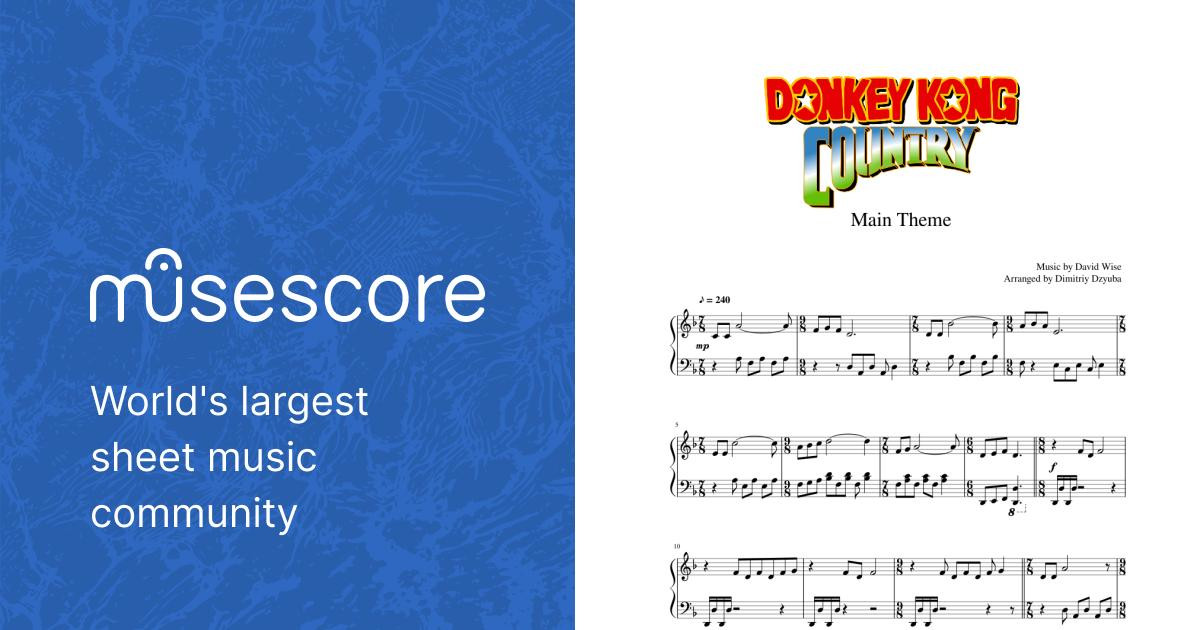 楽しいバイエル併用 スーパードンキーコング 楽譜 ピアノ Piano