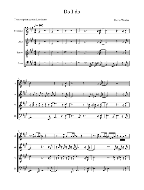 Do i do – Stevie Wonder Do I do acapella
