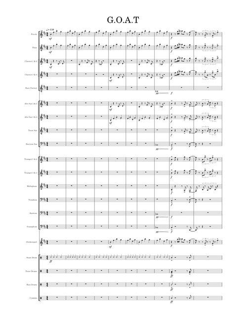 G.O.A.T. – Polyphia Polyphia G.O.A.T - MARCHING BAND STAND TUNE