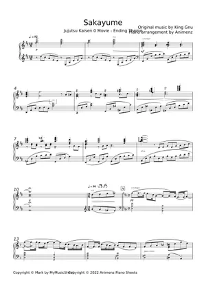 King Gnu | 逆夢(Sakayume) | 咒術迴戰0 劇場版ED | Piano Cover King Gnu | 逆夢(Sakayume) | 咒術迴戰0 劇場版ED | Piano Cover