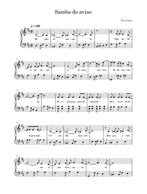 Samba do aviao – Antônio Carlos Jobim