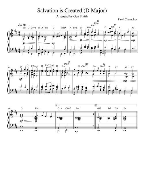 Spaséñiye, sodélal (Salvation is Created) – Pavel Tschenokoff Salvation is Created