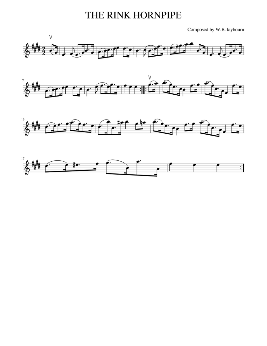 THE RINK HORNPIPE Sheet music for Piano (Solo) Easy | Musescore.com